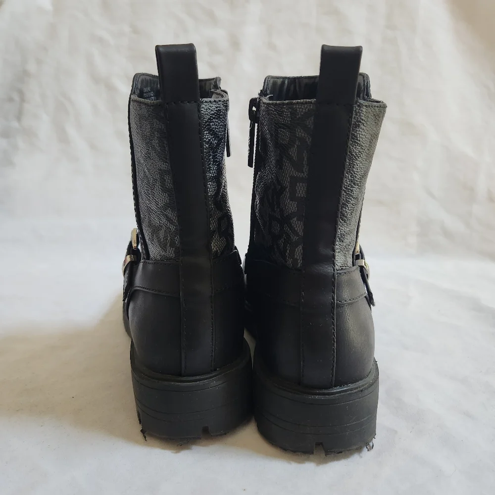 DKNY Black Buckle Girls Boots SIZE 4